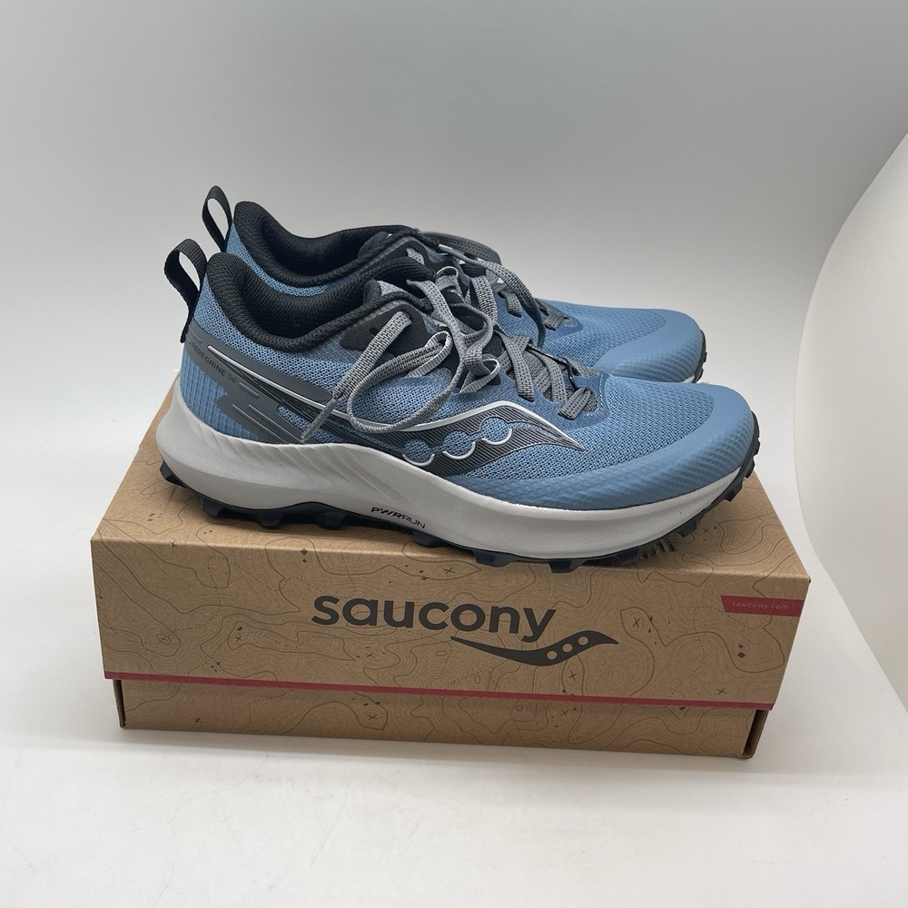 Saucony Sneakers Womens 6.5 Peregrine 14 S10916-101 Blue Running Trail Shoes New